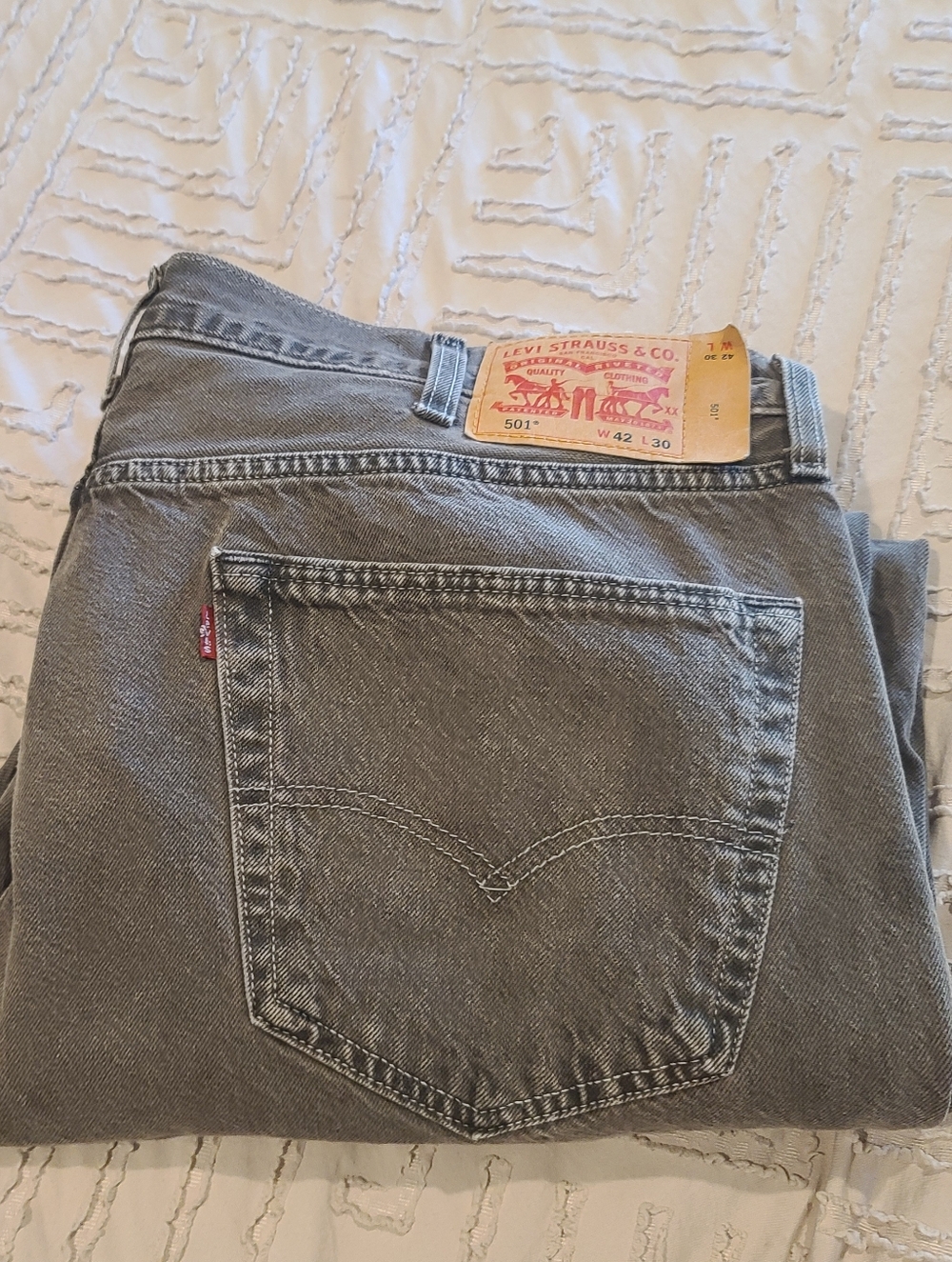 Levi's 501 Straight Men's Washed Black Jeans